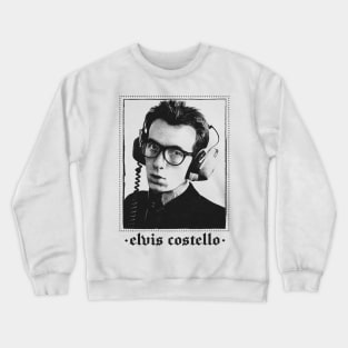 Elvis Costello Vintage Look Punksthetic Crewneck Sweatshirt